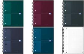 Oxford International Collegeblock NOTEBOOK, DIN A4+, kariert Hardcover-Deckel, Spiralbindung, 80 Blatt, - 1 Stück (400191242)