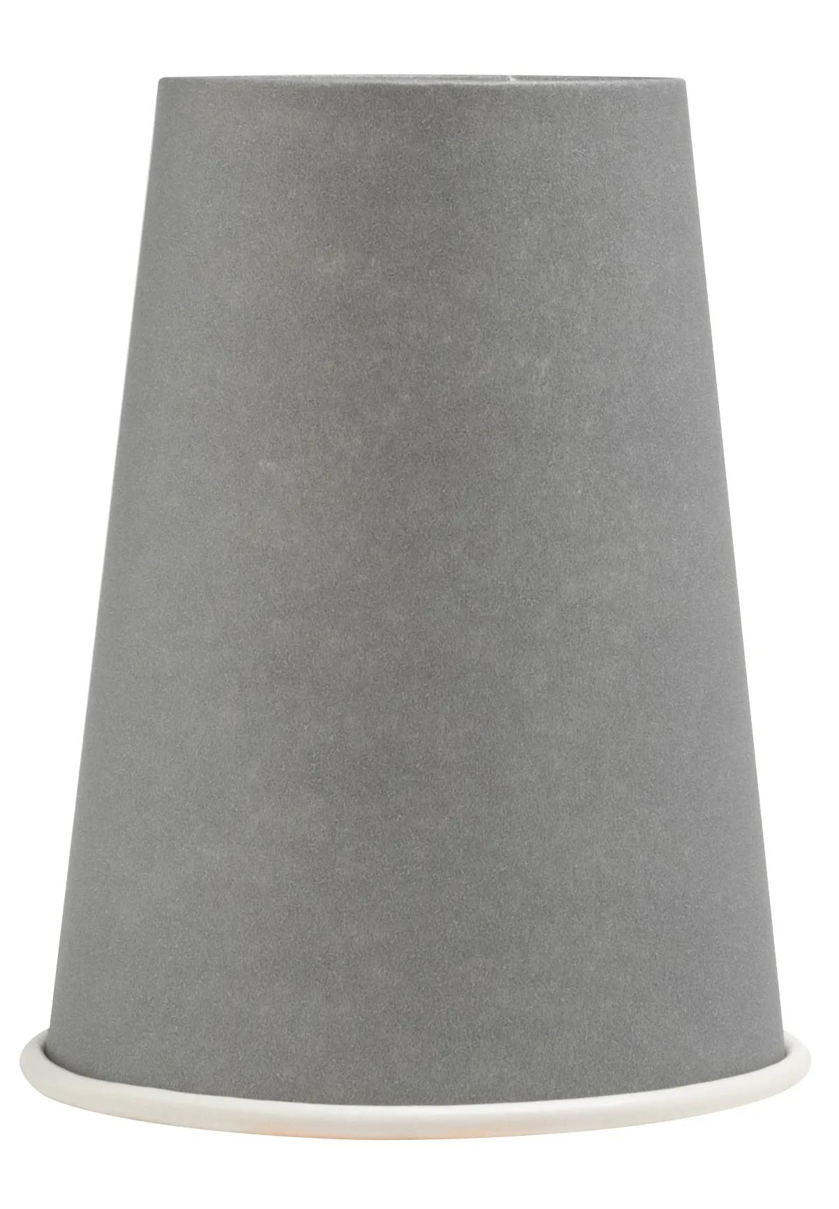 PROnappe Papp-Trinkbecher Karton 200 ml 15 Stück Grau