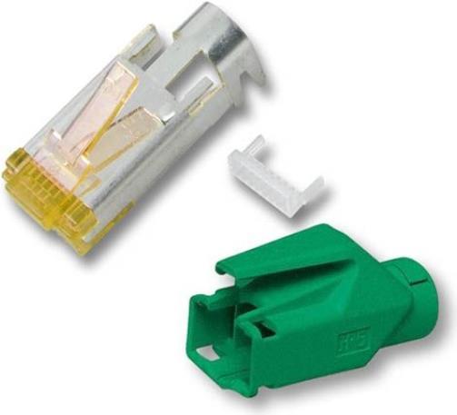 RJ45-Hirose Stecker STP, TM31 grün, 100 Stück, 3 Elemente, Cat.6A Hersteller: HIROSE (H7642.8-100)