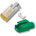 RJ45-Hirose Stecker STP, TM31 grün, 100 Stück, 3 Elemente, Cat.6A Hersteller: HIROSE (H7642.8-100)