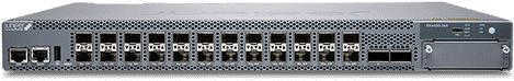 Juniper 24x10GbaseX switch with 2x100G uplink ports. MACsec AES256. Airflow out of PSU. Optional module-4x10G or 4x25G (EX4400-24X)