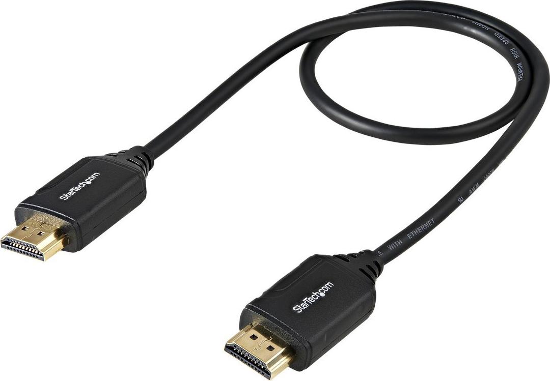 StarTech.com 4K HDMI Kabel 0,5m Premium High Speed mit Ethernet 2.0 Schwarz
