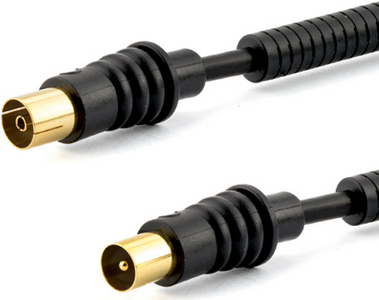 e+p AB 301 G LOSE. Anschluss 1: coax, Anschluss 2: Koaxial, Beschichtung Verbindungsanschlüsse: Gold. Kabellänge: 1,5 m, Geschlecht: Männlich/Weiblich, Produktfarbe: Schwarz. Verpackungsart: Polybag (AB 301 GL)