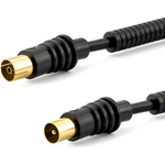 e+p AB 301 G LOSE. Anschluss 1: coax, Anschluss 2: Koaxial, Beschichtung Verbindungsanschlüsse: Gold. Kabellänge: 1,5 m, Geschlecht: Männlich/Weiblich, Produktfarbe: Schwarz. Verpackungsart: Polybag (AB 301 GL)