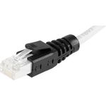 Knickschutztülle für RJ45 Stecker, 10 Stück, schwarz Zum Positionieren des Knickschutzes nach dem Crimpen (253012)