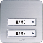 M-E MODERN-ELECTRONICS Klingeltaster KTA 2 Familie Silber (KTA-2 A/S)
