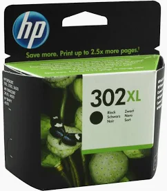 HP 302 XL High Yield Black Original Ink Cartridge (F6U68AE#30N)