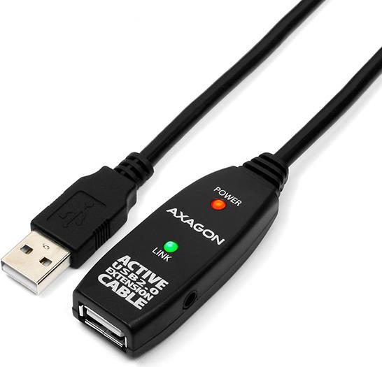 Axagon ADR-210 USB Kabel 10 m 2.0 USB A Schwarz (ADR-210)