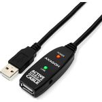 Axagon ADR-210 USB Kabel 10 m 2.0 USB A Schwarz (ADR-210)