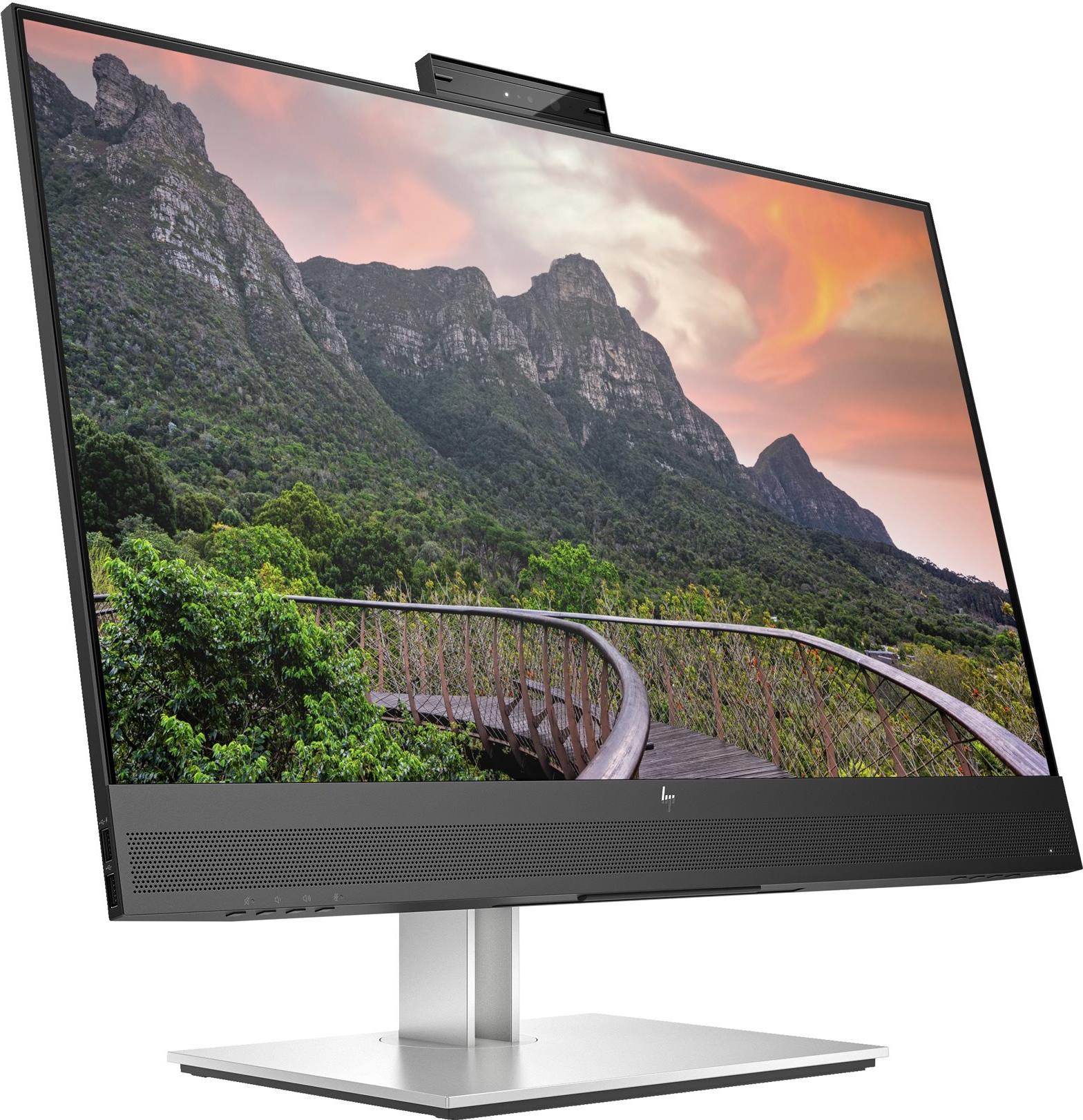 HP E27m G4 Conferencing Monitor 27" QHD IPS USB-C Schwarz, Silber