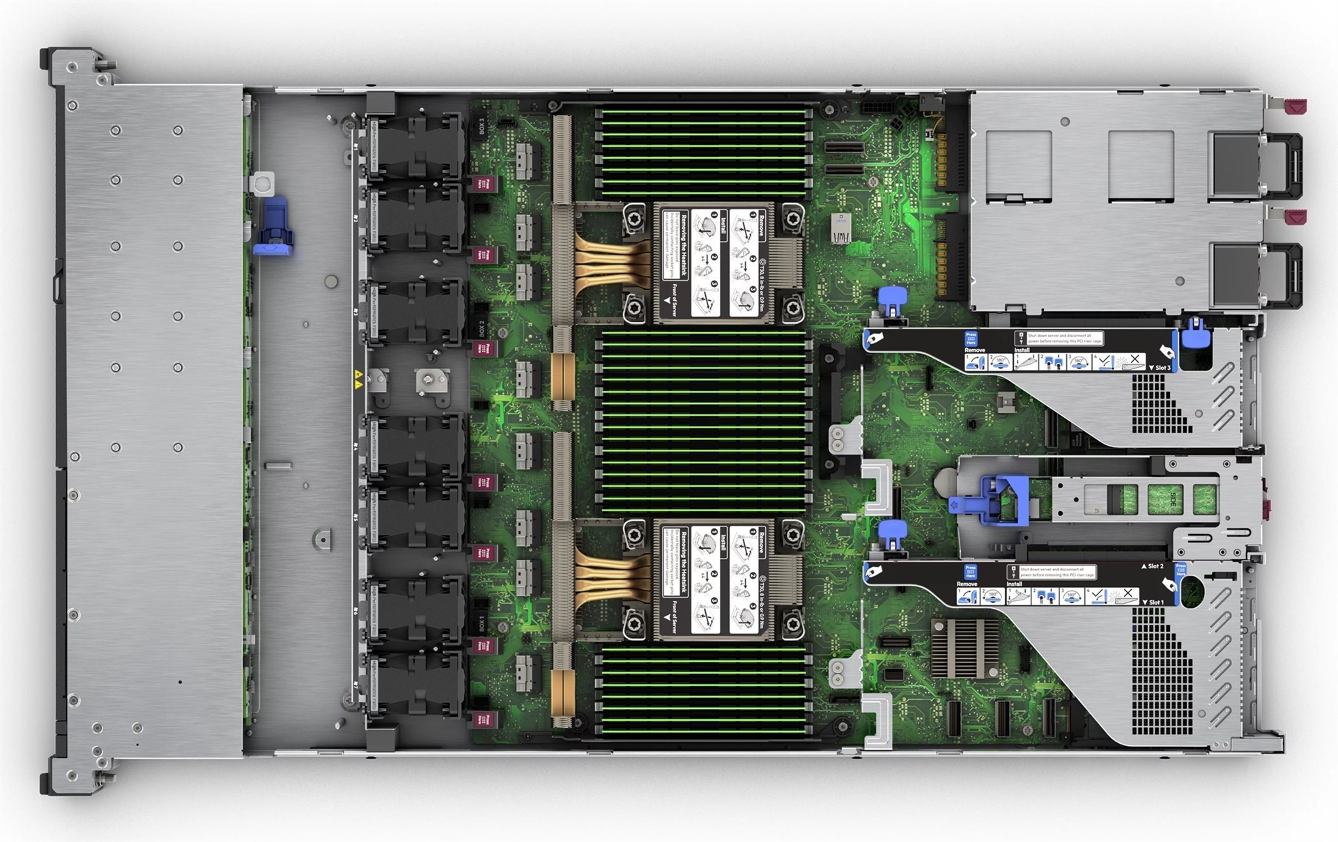 HPE ProLiant DL360 Gen11 1HE Xeon-S 4509Y 8-Core 2.6GHz 2x32GB-R 8xSFF Hot Plug 2x480GB SSD MR408i-o 2x1000W Server (P83118-425)