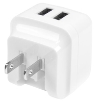 StarTech.com Dual Port USB Wall Charger 17W/3,4A (USB2PACWH)