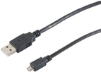 S-Conn 77185-HQ 5m USB A Micro-USB B Männlich Männlich Schwarz USB Kabel (77185-HQ)