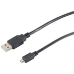 S-Conn 77185-HQ 5m USB A Micro-USB B Männlich Männlich Schwarz USB Kabel (77185-HQ)