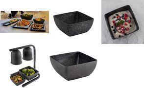 APS Schale FROSTFIRE, 1,5 Liter, (B)190 x (T)190 x (H)90 mm aus Aluminium, mit Antihaftbeschichtung, leiten und - 1 Stück (30503)