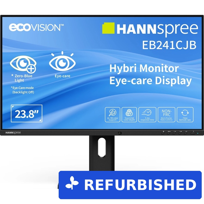 Hannspree EB241CJB 23.8" Full HD Hybrid Monitor USB-C 65W Pivot Lautsprecher (EB241CJB) (geöffnet)