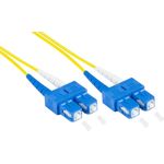 Alcasa LW-930SC Glasfaserkabel 30 m 2x SC OS2 Gelb (LW-930SC)