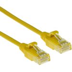 ACT Yellow 0.15 meter LSZH U/UTP CAT6 datacenter slimline patch cable snagless with RJ45 connectors (DC9830)