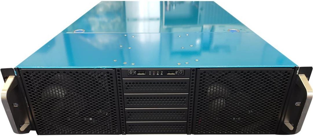 RealPower RPS19-G3380 Rack-Gehäuse 3U ATX LCD-Display Schwarz