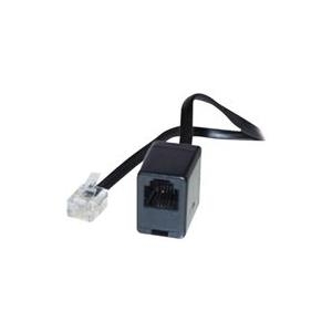 S-Impuls Verlängerung West.-St. auf West.-Buchse RJ11 (6/4) 3m schwarz (TC 70223)