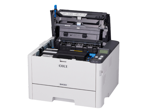 OKI B433dn Laserdrucker A4 Mono LED Duplex 40 Seiten/Min. 1200 x 1200 dpi Grau, Weiß