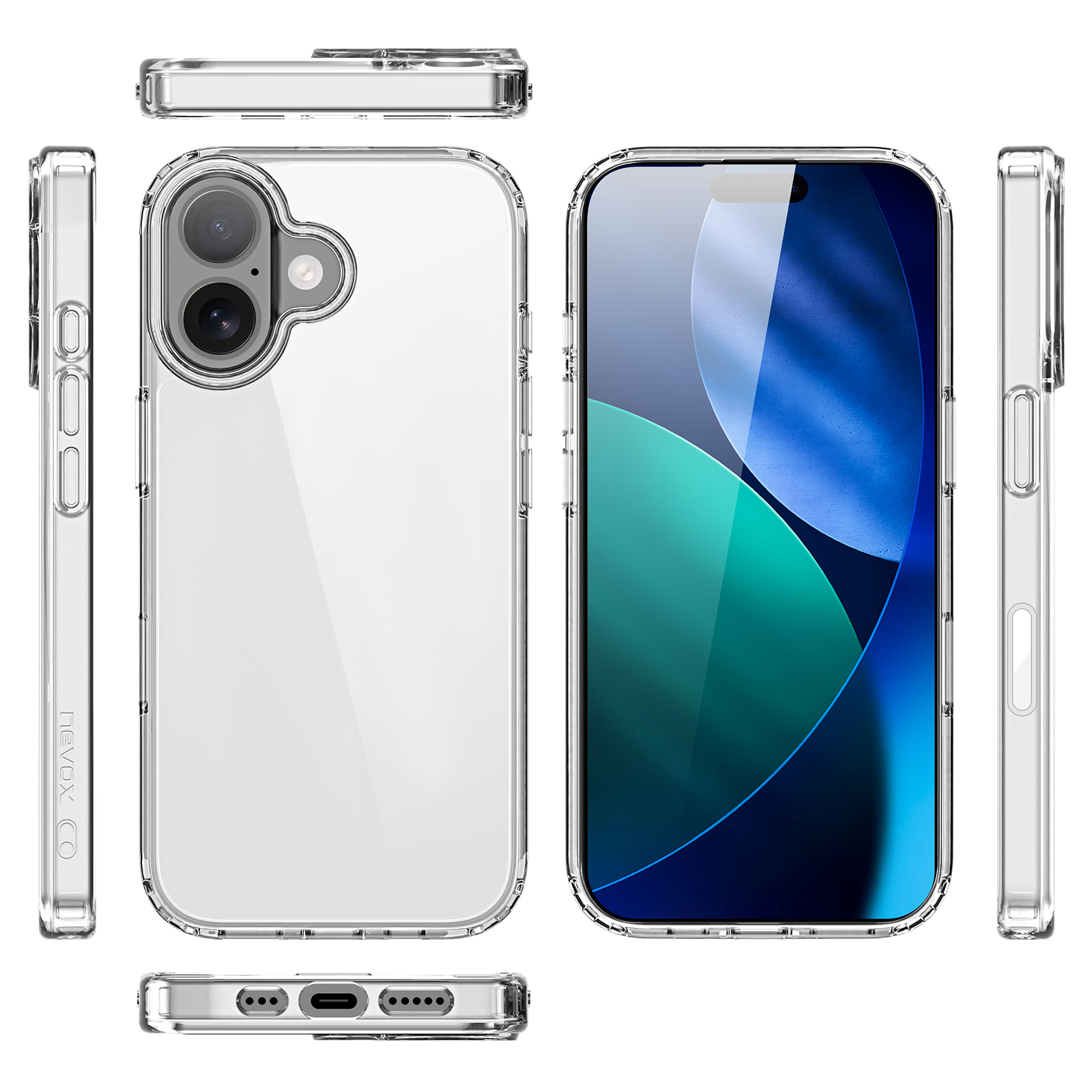 Nevox StyleShell SHOCKFlex iPhone 17 6,3" Transparent