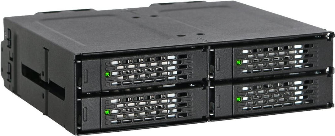 ICY DOCK ToughArmor MB699VP-B Backplane für 4x 2,5" NVMe U.2 SSD Schwarz