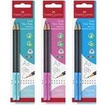 FABER-CASTELL Bleistift GRIP 2001 TWO TONE, Blisterkarte Minenstärke: ca. 2 mm, farbig lackiert, Soft-Grip-Zone, - 1 Stück (517093)