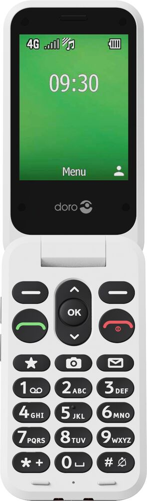 Doro Leva E30 4G Klapphandy 2,8" Single SIM Rot, Weiß