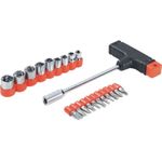 Brüder Mannesmann T-Griff Bithalter 21tlg. (148-KOMBI)