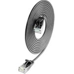 SLIM KAT6A 10 Gigabit Lightpatchkabel rund, U/UTP, Ø 3,6 mm, schwarz (SLIM-L-UU-K6A 0.5 BK)