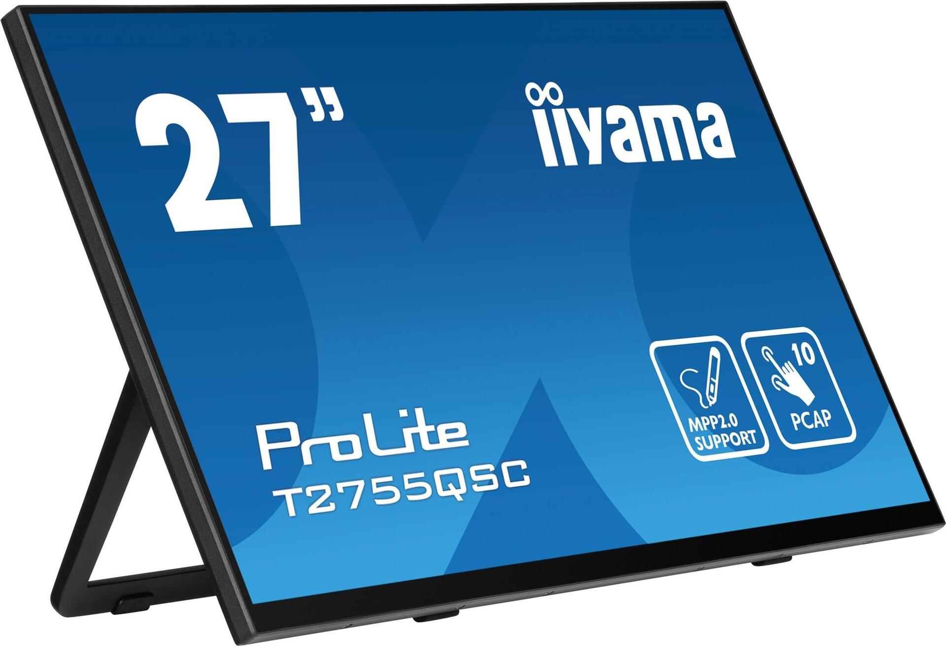 iiyama ProLite T2755QSC-B1 27" Touchmonitor IPS 2560 x 1440 Mattschwarz