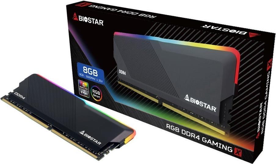 Biostar RGB DDR4 GAMING X Speichermodul 8 GB 1 x 8 GB 3600 MHz (DHD36EU4R8)