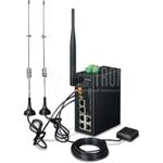 PLANET Industrial 4G LTE Cellular Wireless Gateway with 5-Port 10/100/1000T, GPS Industrial Ethernet (ICG-2510WG-LTE-US)