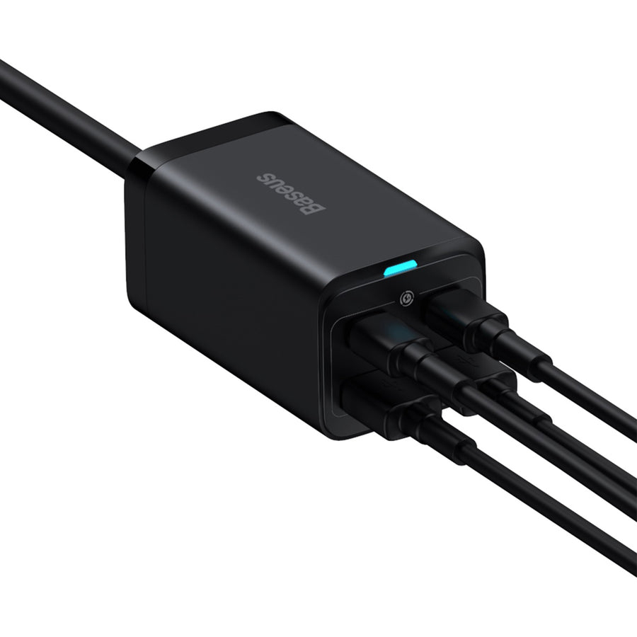 Baseus GaN3 Pro Ladegerät 2x USB-C 2x USB-A 100 W Schwarz