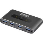 SpeaKa Professional 2 Port USB 3.2 Gen 1-Umschalter (USB 3.0) Grau (SP-13710916)