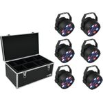 EUROLITE Set 6x LED PARty Spot + Case TDV-1 (20000626)