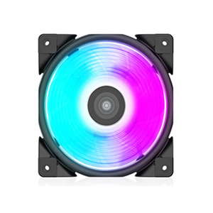 PCCOOLER Halo RGB 120mm Gehäuselüfter 1000–2000 RPM Schwarz, Mehrfarbig