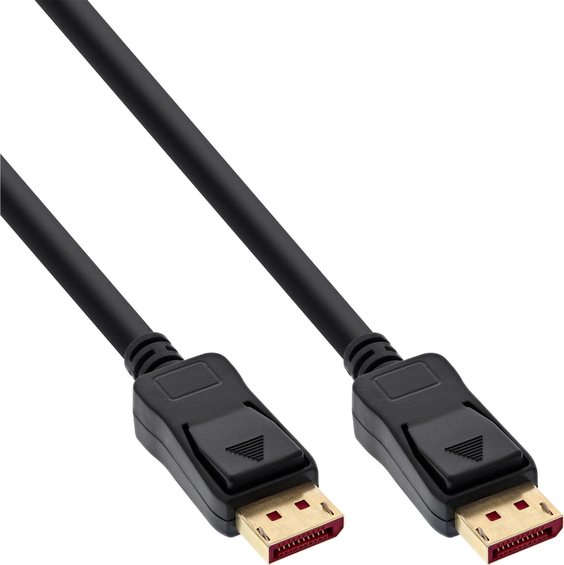 InLine DisplayPort 1.4 Kabel schwarz vergoldete Kontakte 5m (15305)