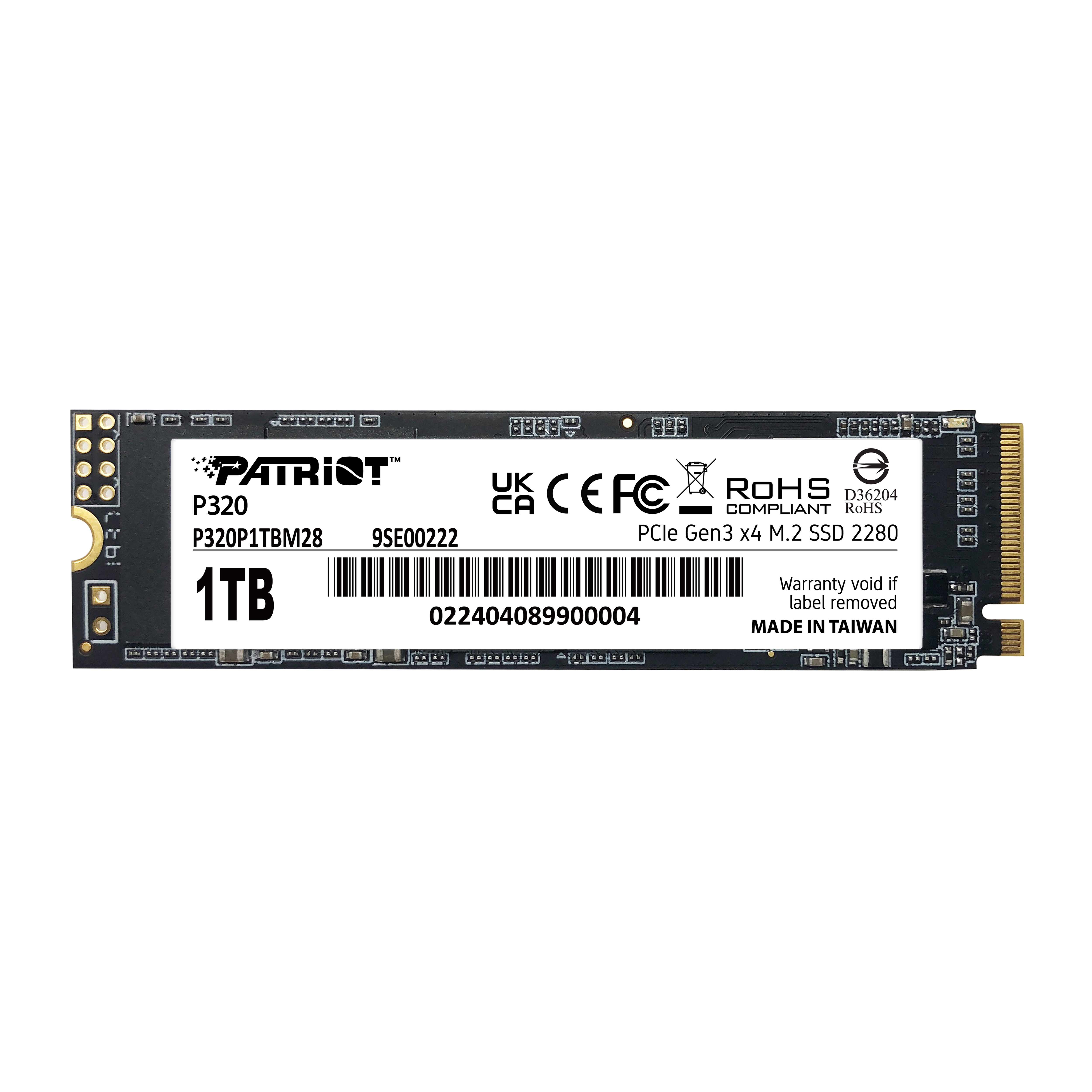Patriot Viper P320 1 TB SSD M.2 2280 NVMe PCIe 3.0 x4
