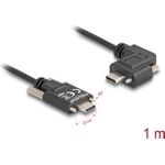 Delock USB 2.0 Kabel Type-C Steck. mit Schrauben zu (80956)