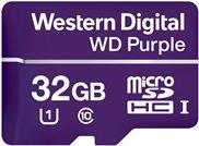 WD Purple 32GB Surveillance microSD XC Class 10 UHS 1 read 80 MB/s write 50 MB/s (WDD032G1P0A)