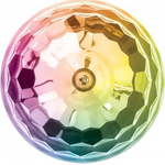 MANHATTAN Sound Science Bluetooth®-Lautsprecher mit Discokugel II Bunte LED-Effekte, Bedienelemente, FM-Radio, MicroSD-Kartenslot, USB-A-Port, 3,5-mm-Klinkenanschluss, schwarz (165068)