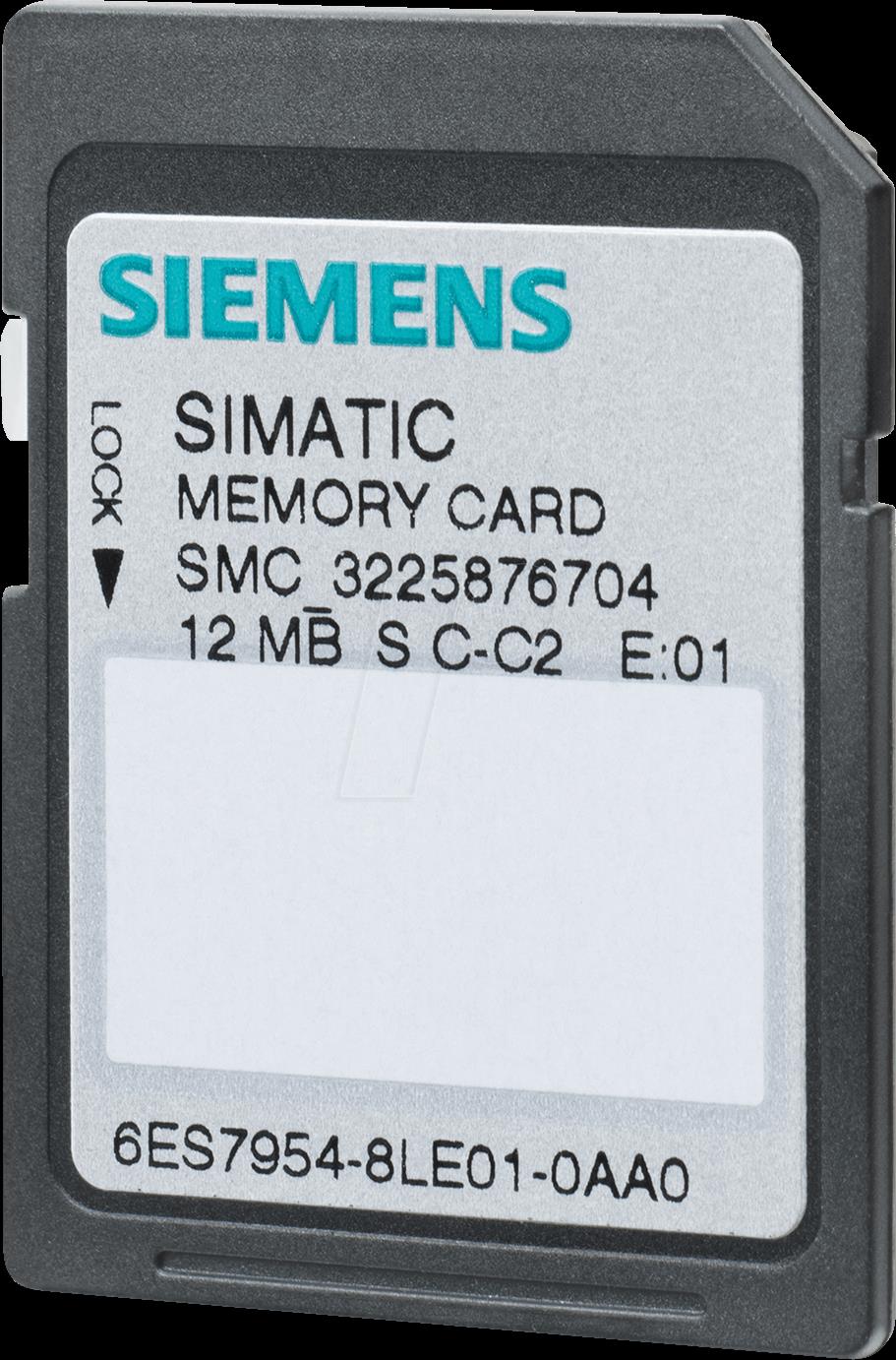 Memorycard SIMATIC S7 für S7-1x00 CPU/SINAMICS (6ES7954-8LE03-0AA0)