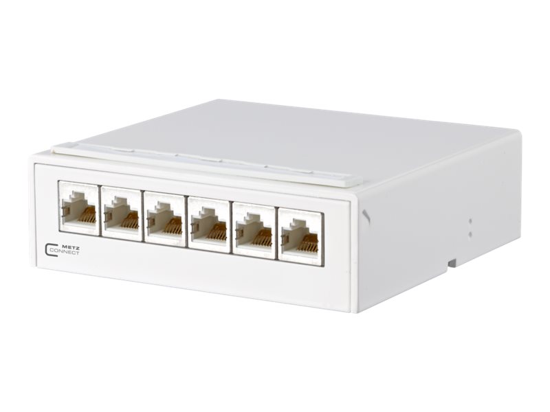 METZ CONNECT E-DAT 130862-21C-E CAT 6a Patch Panel Pure White