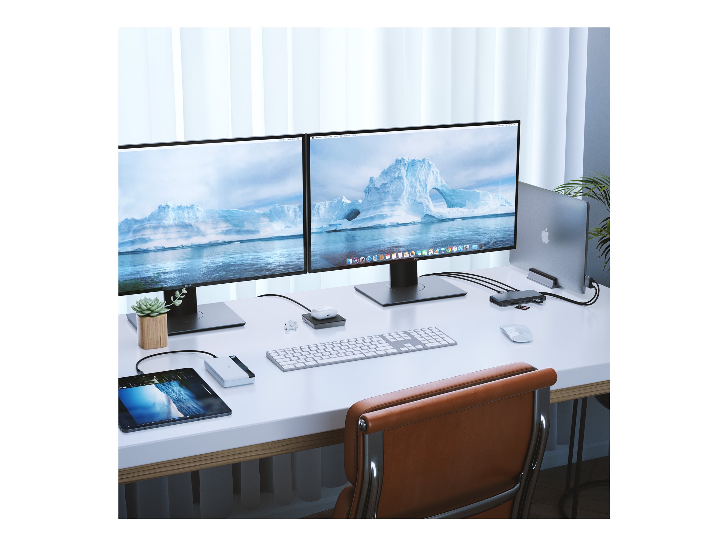ALOGIC USB-C Super Dock 2x HDMI 1GbE Schwarz, Silber