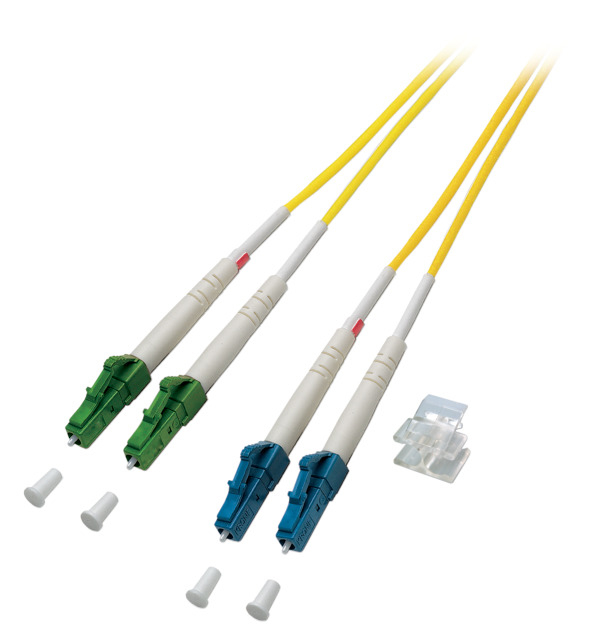 EFB-Elektronik O0384.20 Glasfaser-Patchkabel LC/APC zu LC 20 m Gelb