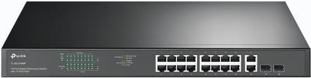 TP-LINK TL-SG1218MP Netzwerk-Switch Fast Ethernet (10/100) Schwarz Power over Ethernet (PoE) (TL-SG1218MP)