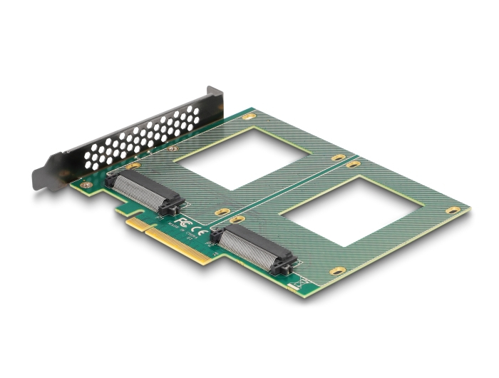 Delock 90162 PCIe 4.0 x8 Speicher-Controller 2 Ports U.2 NVMe