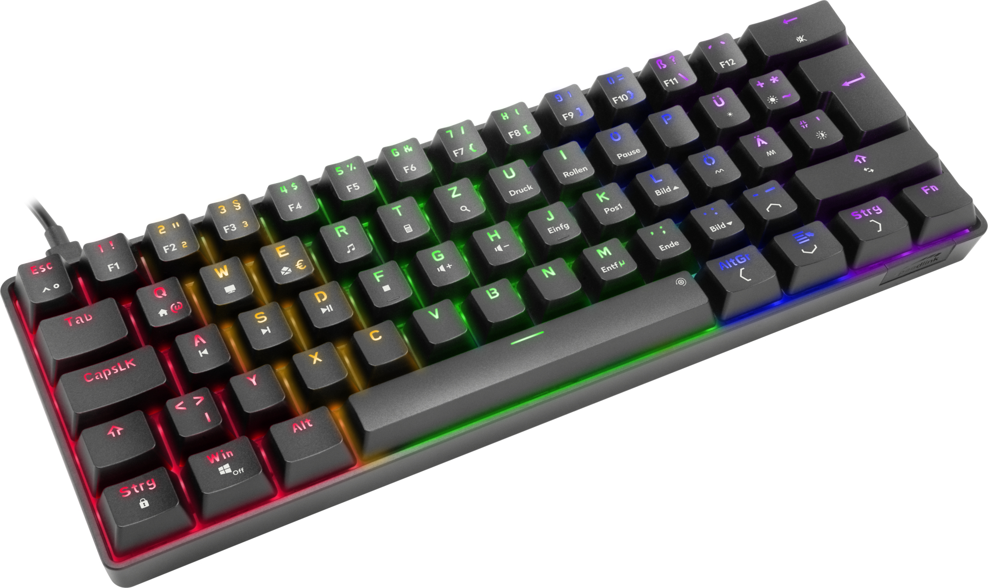 SPEEDLINK ATMOS RGB Mechanische Gaming-Tastatur QWERTZ Schwarz